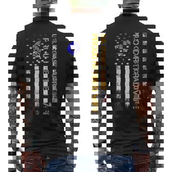 Bandera De Los EEUU Orgulloso Jubilado Guardia Costeraeterano Esposa Camiseta Hombre Estampado Espalda - Regaloses