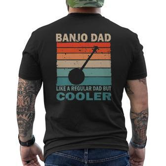 Banjo Dad But Cooler Vintage Tee S Mens Back Print T-shirt | Mazezy
