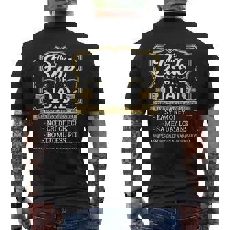 The Bank Of Dad Money Grows On Trees Father's Day Mens Back Print T-shirt - Thegiftio UK