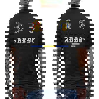 Barbados SportSoccer Jersey Flag Football Men's T-shirt Back Print - Thegiftio