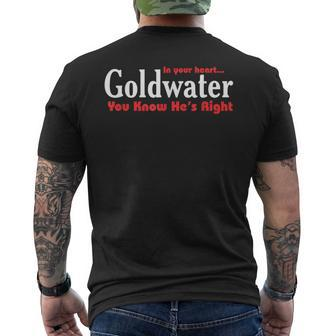 Barry Goldwater 1964 Presidential Campaign Slogan Men's T-shirt Back Print - Monsterry DE