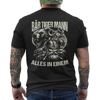 Bärtigermann All In One Viking T-Shirt mit Rückendruck - Seseable