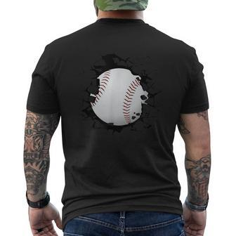 Baseball Apparel Baseball Men's T-shirt Back Print - Seseable