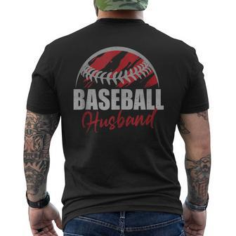 Baseball Husband Life For Father's Day Dad Grandpa Men's T-shirt Back Print - Thegiftio UK