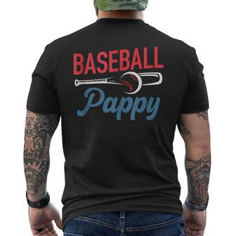 Baseball Pappy Life Happy Father's Day Dad Grandpa Men Men's T-shirt Back Print - Thegiftio UK