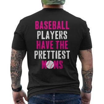 Baseball Players Have The Prettiest Moms Men's T-shirt Back Print - Seseable