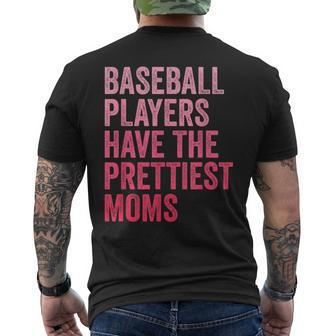 Baseball Players Have The Prettiest Moms Vintage Men's T-shirt Back Print - Thegiftio UK