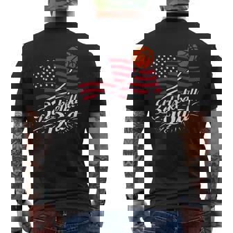 Basketball Dad Father's Day 4Th July Men's T-shirt Back Print - Thegiftio