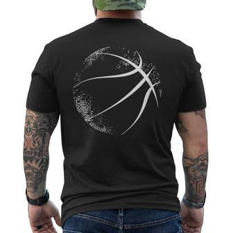 Basketball Silhouette Basketball Men's T-shirt Back Print - Thegiftio UK