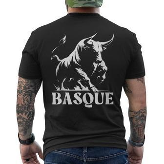 Basque Running Of The Bulls Basque Country Basque Men's T-shirt Back Print - Monsterry AU