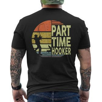Bass Fishing- Part Time Hooker Father Day Dad Men's T-shirt Back Print - Monsterry CA