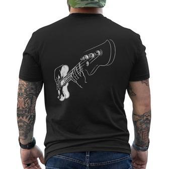 Bass Guitar T-Shirt Mens Back Print T-shirt - Seseable