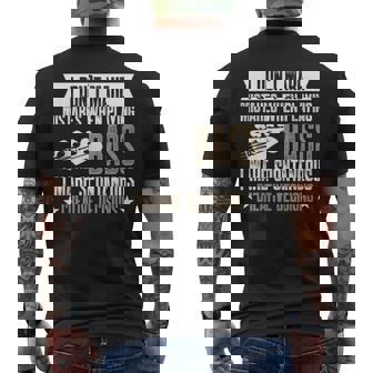 Bass Guitars Vintage Guitarist Guitar Player Men's T-shirt Back Print - Thegiftio