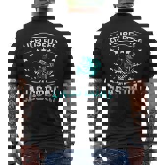 Bateau De Pêche Pour Bar T-shirt imprimé au dos - Cadeauxyz
