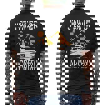Bateaux À Moteurs Yachts Je Peux Pas J' Ai Bateau T-shirt imprimé au dos - Cadeauxyz