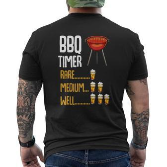 Bbq Timer Barbecue Bbq Grill Party Beer Quotes Shirt Mens Back Print T-shirt - Thegiftio UK