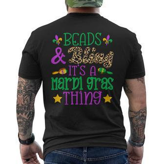 Beads & Bling It's A Mardi Gras Thing Cool Mens Back Print T-shirt - Thegiftio UK