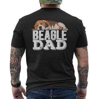 Beagle Dad Beagle Dog Lover Men's T-shirt Back Print - Monsterry DE