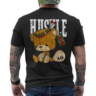 Bear Hustle With Native American Spirit Men's T-shirt Back Print - Monsterry UK