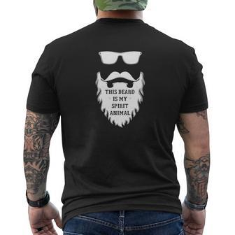 This Beard Is My Spirit Animal Beard Lovers Mens Back Print T-shirt - Thegiftio UK