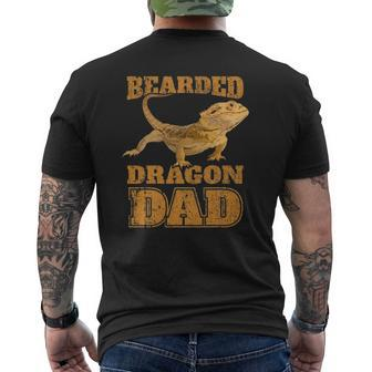 Bearded Dragon Dad Lover Mens Back Print T-shirt | Mazezy