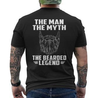 Bearded Legend Custom Mens Back Print T-shirt - Thegiftio UK