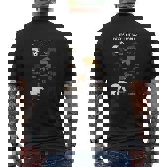 Bears Of The World Grizzly Bear Panda Black Polar Mens Back Print T-shirt - Thegiftio