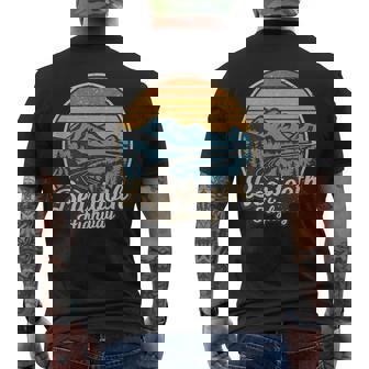 Beartooth Highway National Scenic Byway 212 Retro Men's T-shirt Back Print | Mazezy