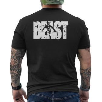 Beast T Workout Clothes Gym Fitness Mens Back Print T-shirt | Mazezy