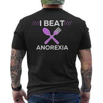 I Beat Anorexia Nervosa Stay Alive Kick Anorexia Men's T-shirt Back Print - Monsterry DE