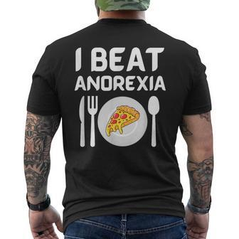 I Beat Survived Anorexia Awareness Men's T-shirt Back Print | Mazezy