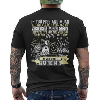 Become A Farmer Men's T-shirt Back Print | Mazezy CA