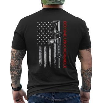 Become Ungovernable American Usa Flag s Men's T-shirt Back Print - Monsterry UK
