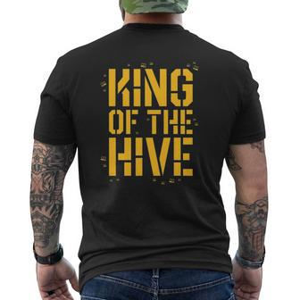 Beekeeper S For Men Beekeeping Dad King Of The Hive Mens Back Print T-shirt | Mazezy