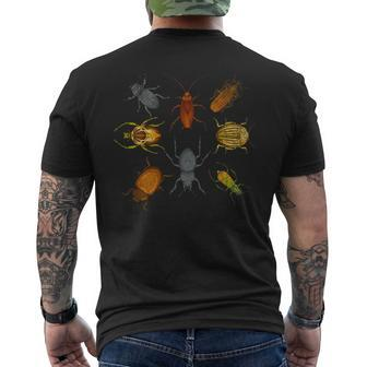 Beetle Bugs Collector Entomologist Biology Insect Bug Men's T-shirt Back Print - Monsterry