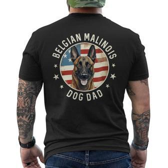 Belgian Malinois For Men Belgian Malinois Dog Dad Men's T-shirt Back Print - Seseable
