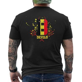 Belgium Devils Soccer Sport Men's T-shirt Back Print - Monsterry CA