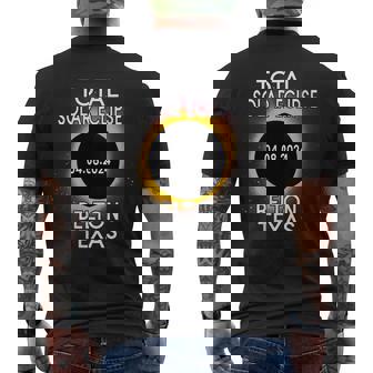 Belton Texas Path Of Totality Total Solar Eclipse 2024 Men's T-shirt Back Print - Monsterry