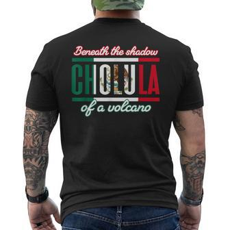 Beneath The Shadow Of A Volcano Men's T-shirt Back Print - Monsterry
