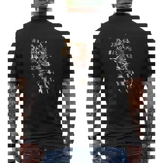 Bengal Tiger Face Wild Cat Paws African Safar Mens Back Print T-shirt - Thegiftio