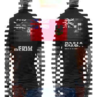 Bermuda Flag Bermudian Men's T-shirt Back Print - Thegiftio