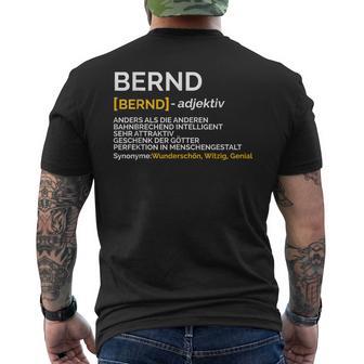 Bernd Anders Als Die Anderen Bahnbrechend Intelligent T-Shirt mit Rückendruck - Seseable