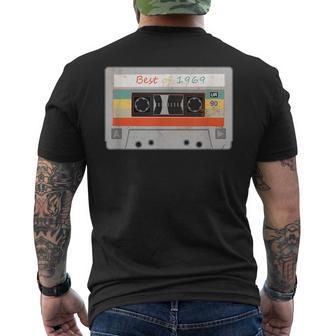 Best Of 1969 Retro Cassette Tape Vintage Men's T-shirt Back Print - Monsterry