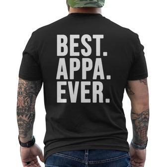 Best Appa Ever South Korean Father's Day For Dad Korea Mens Back Print T-shirt | Mazezy AU