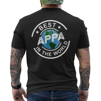Best Appa In The World Korean Dad Father’S Day Men's T-shirt Back Print - Monsterry CA