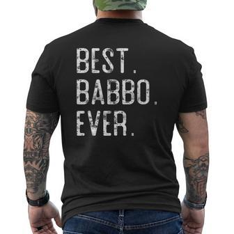 Best Babbo Ever Father’S Day For Babbo Mens Back Print T-shirt | Mazezy
