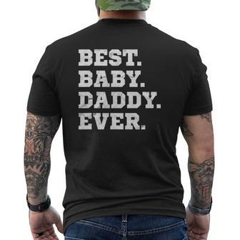Best Baby Daddy Ever Vintage Mens Back Print T-shirt | Mazezy