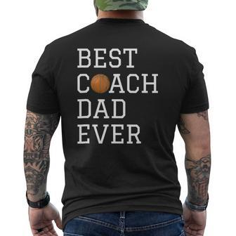 Best Basketball Coach Dad Ever Coaching Mens Back Print T-shirt | Mazezy