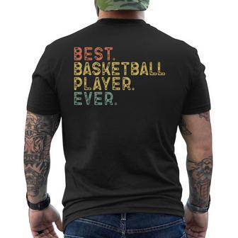 Best Basketball Player Ever Retro Vintage Men's T-shirt Back Print - Monsterry CA