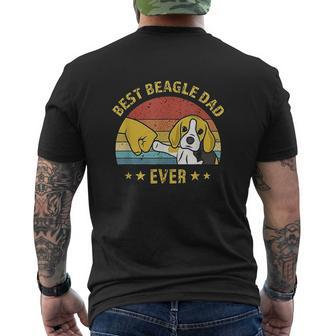 Best Beagle Dad Ever Mens Back Print T-shirt | Mazezy